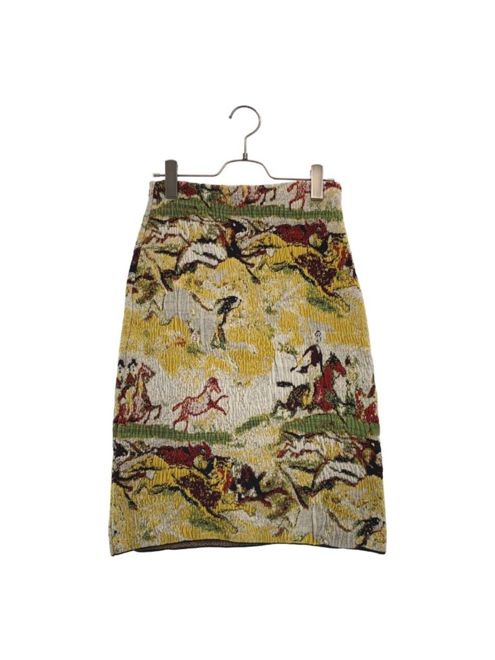 Dior Jacquard Knit Skirt Multicolor 34